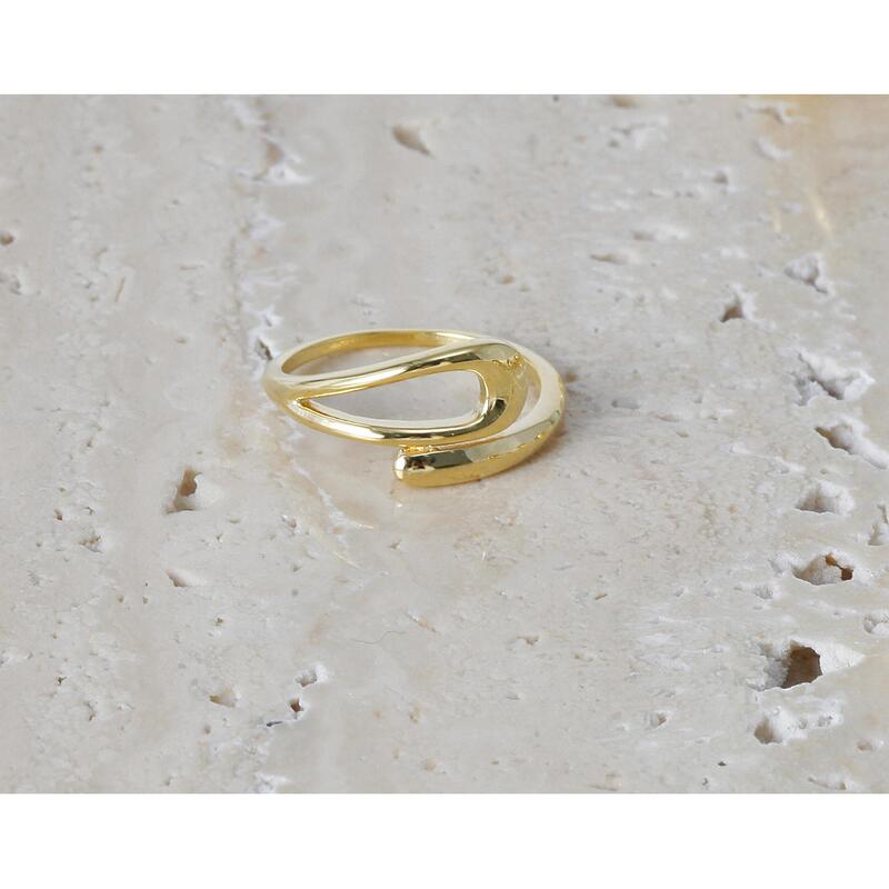 Molten Wave open Ring