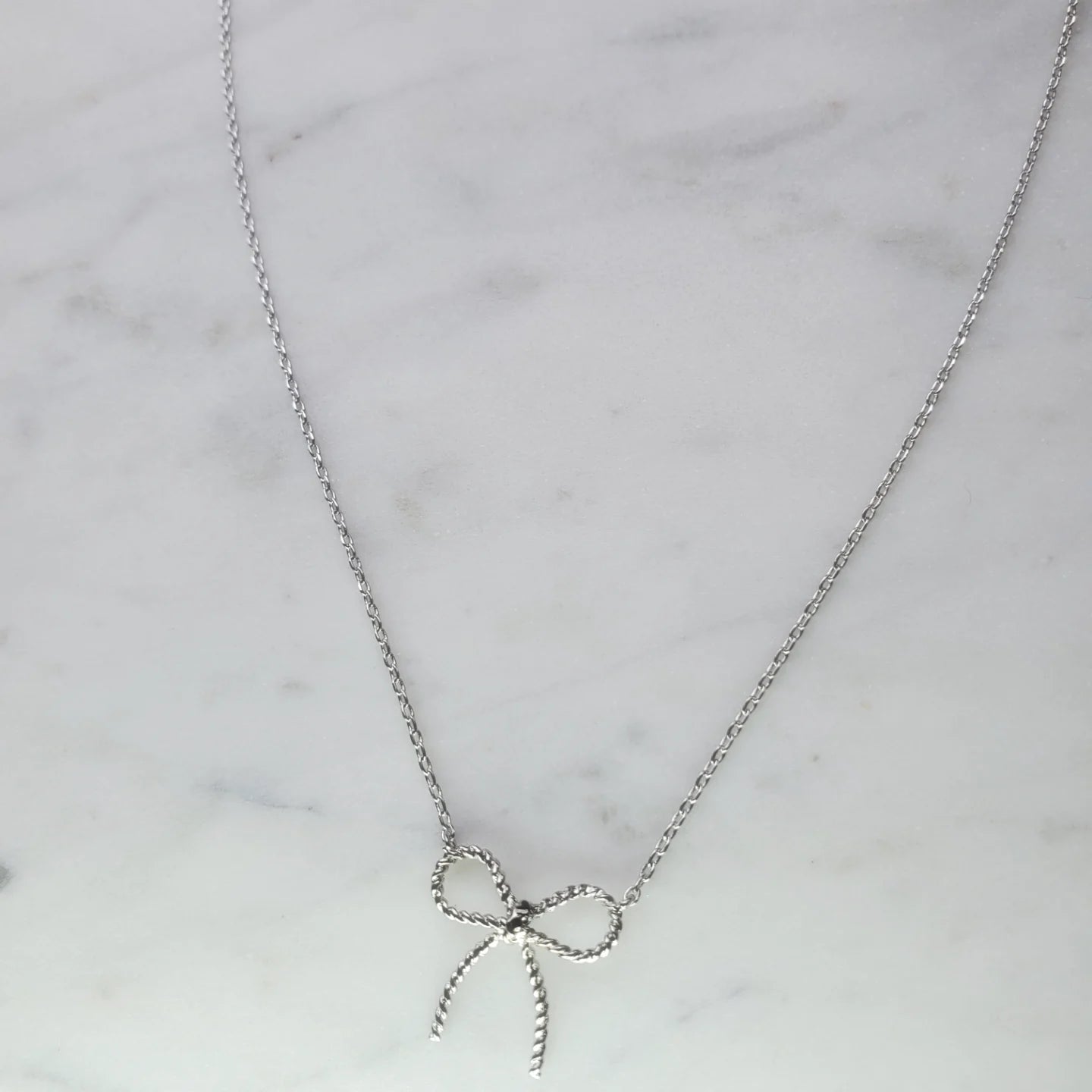 Twisted Bow Tie Necklace