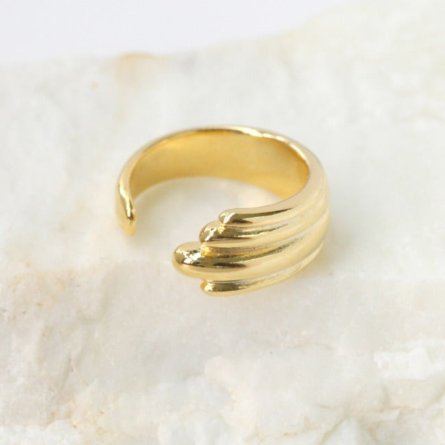 Bold Layered Open Ring