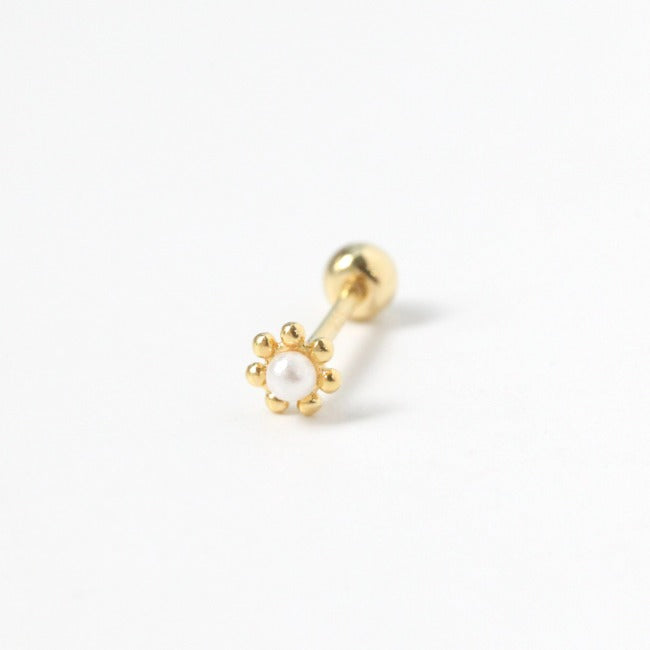 Pearl Floral Stud