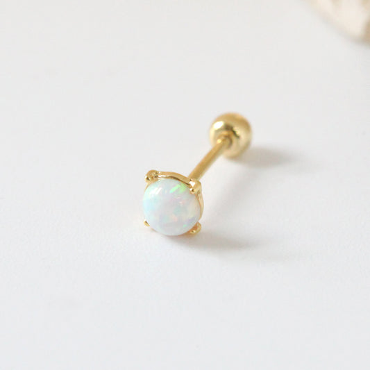 Rounded Opal Stud
