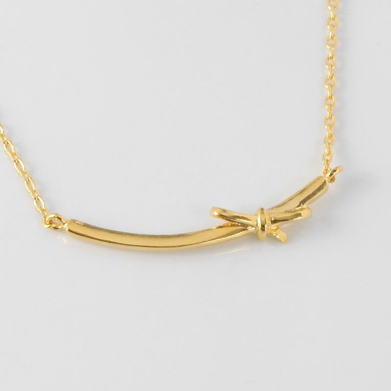 Knotted Bar Necklace