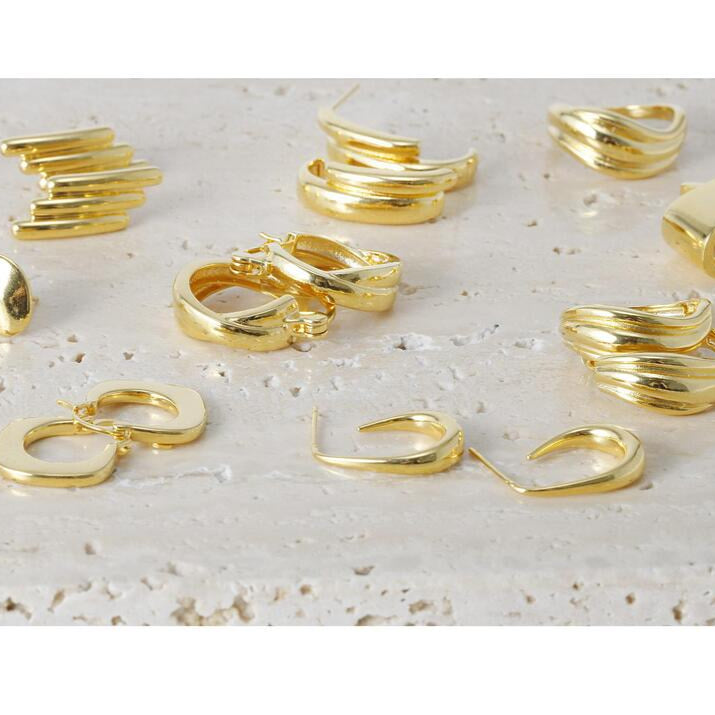 Teardrop Hoops Earrings