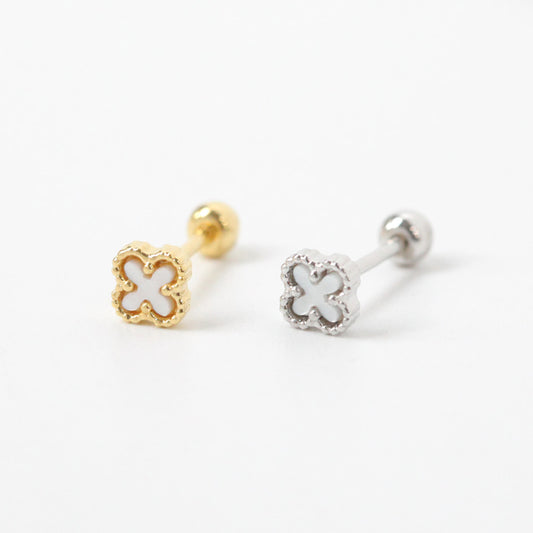 Mini Pearl Clover Stud