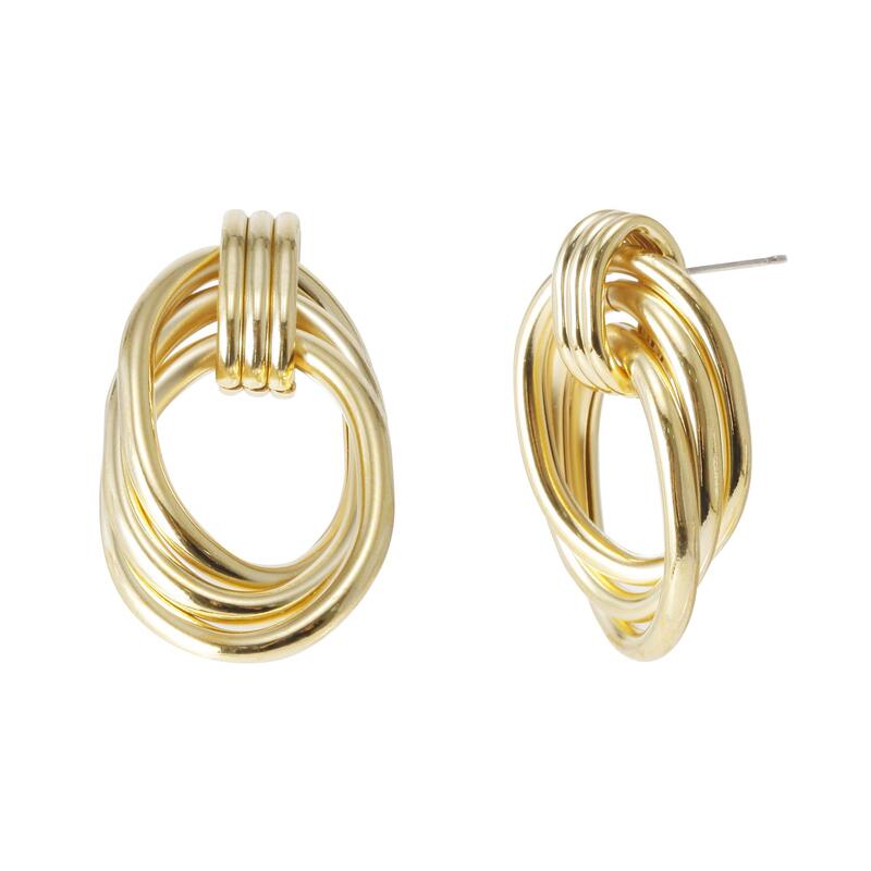 Chunky Knot Knocker Earrings