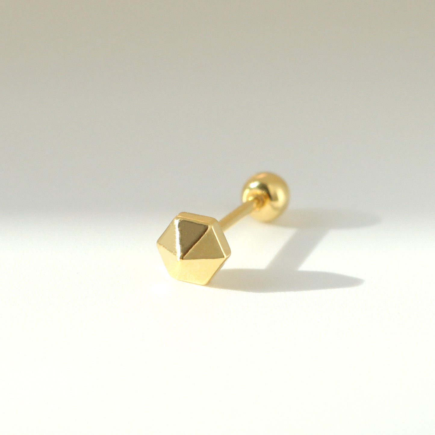 Edgy Hex Stud