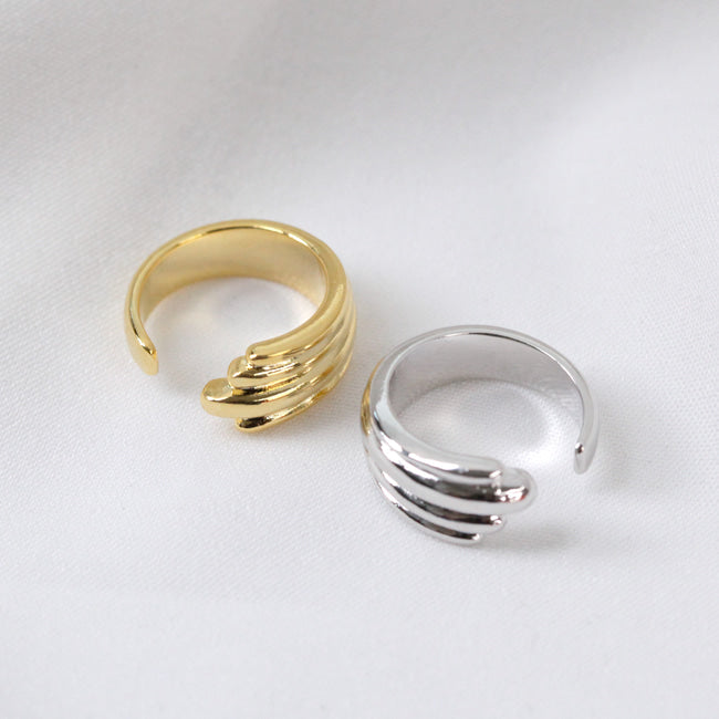 Bold Layered Open Ring