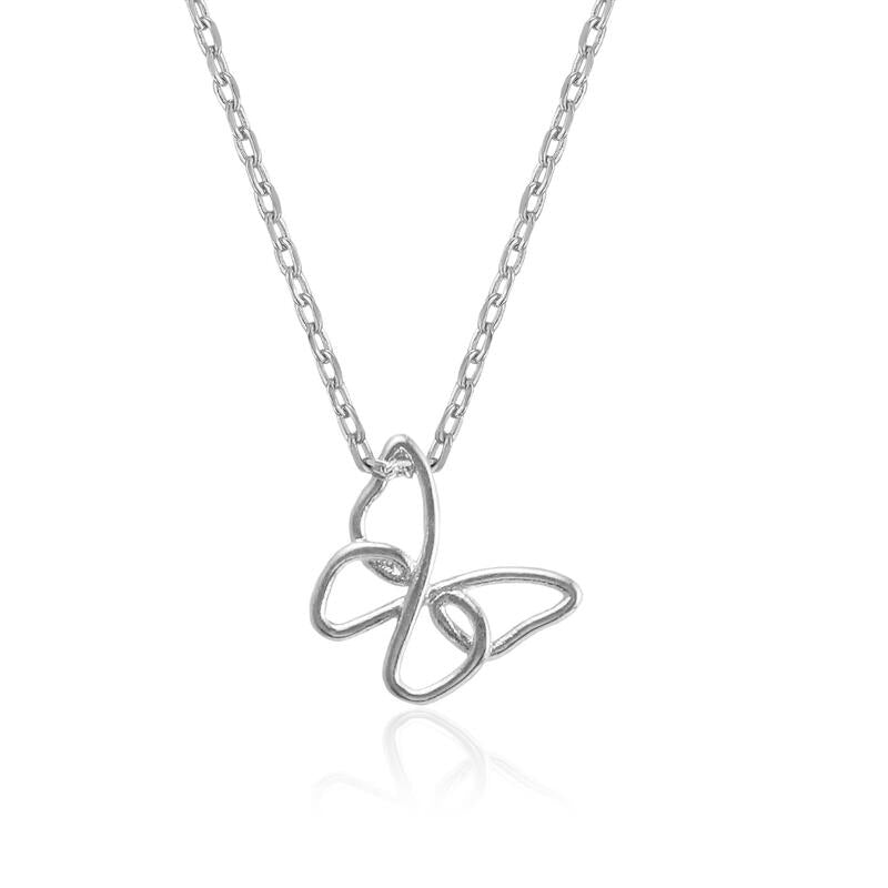 Wire Butterfly Neckllace