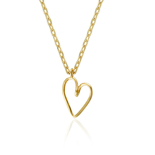 Wire Heart Necklace