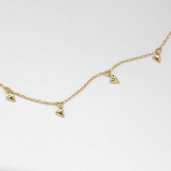 Multiple Heart Charms Necklace
