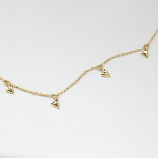 Multiple Heart Charms Necklace