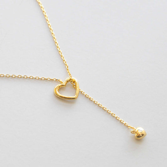 Falling Heart Necklace