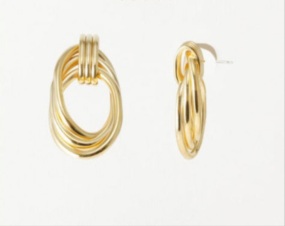 Chunky Knot Knocker Earrings