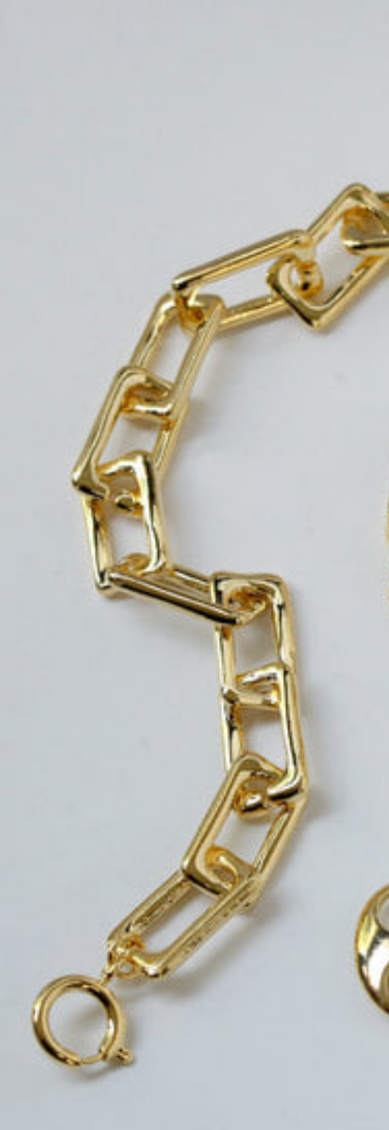 Chunky Rectangular Link Bracelet