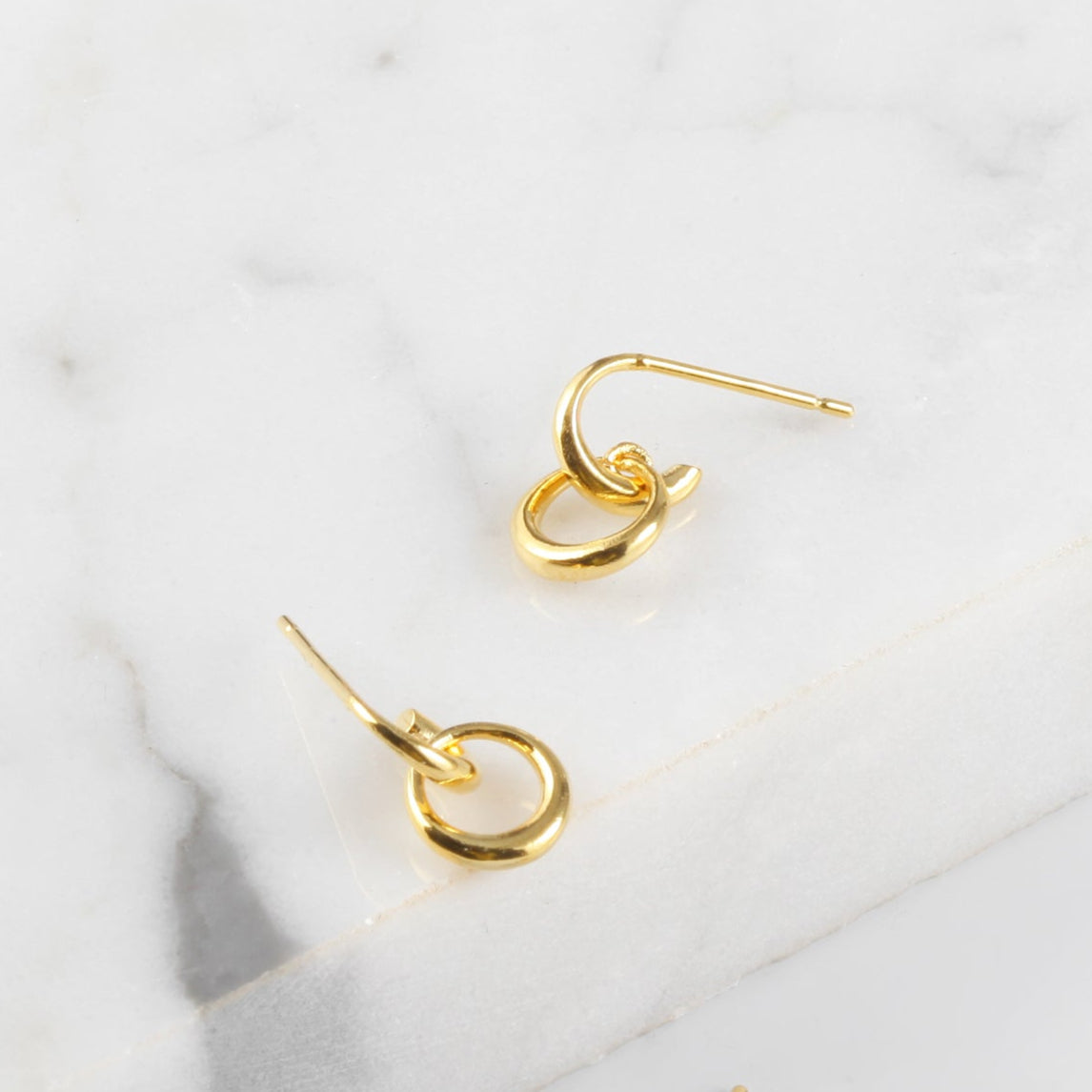 Connected Hoop Earrings