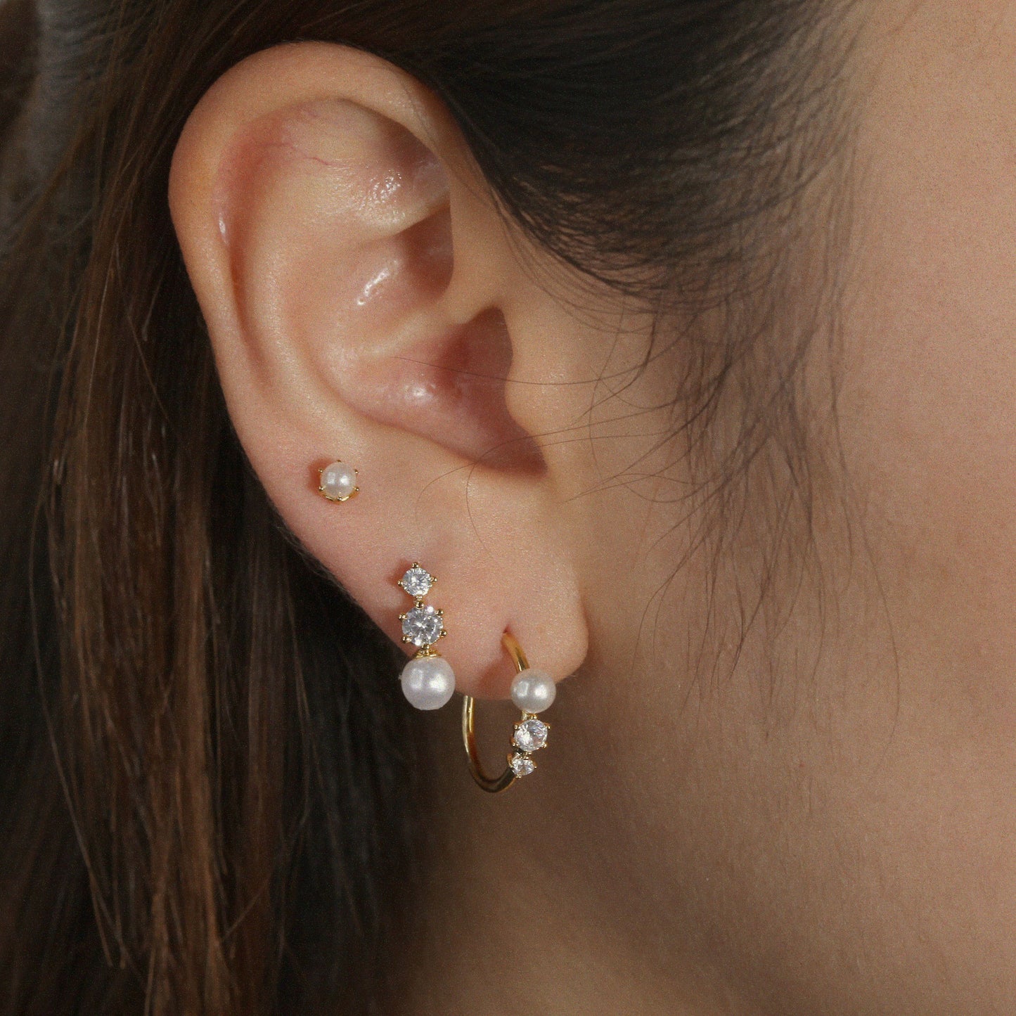 Classic Pearl Dots Earrings