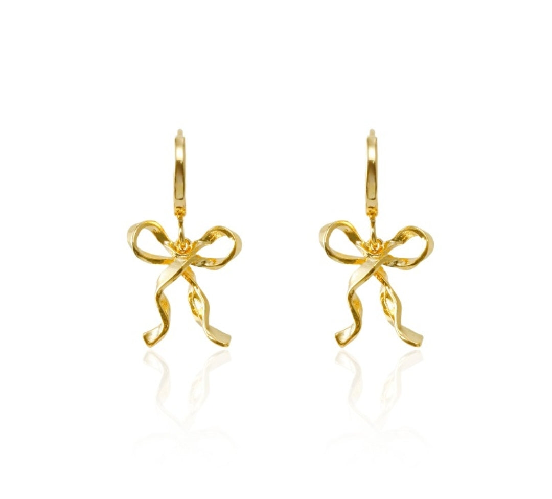 Lux Bow hoops earrings