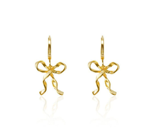 Lux Bow hoops earrings