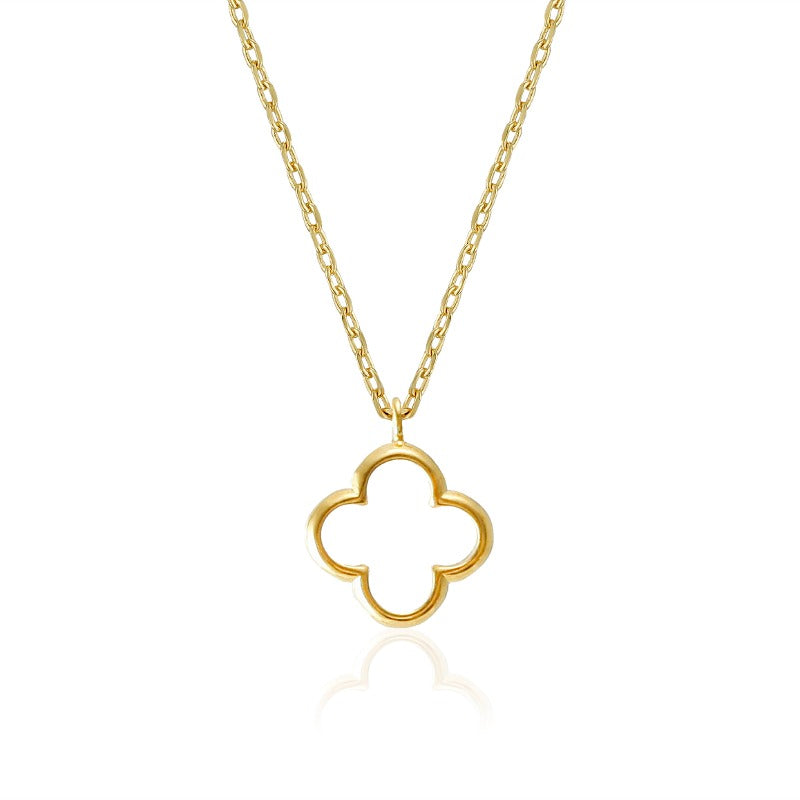 Wire Clover Necklace