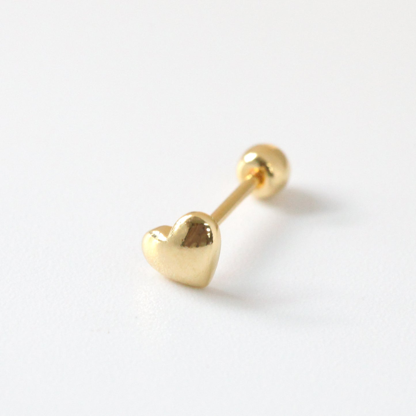 Puffed Heart Stud