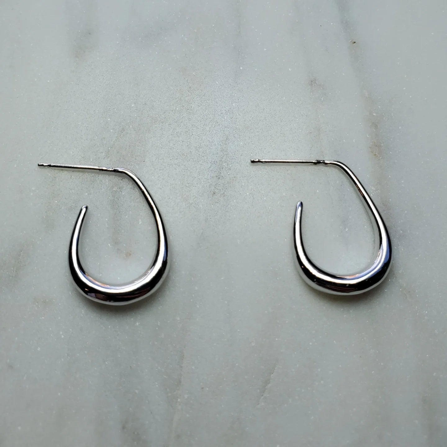 Teardrop Hoops Earrings