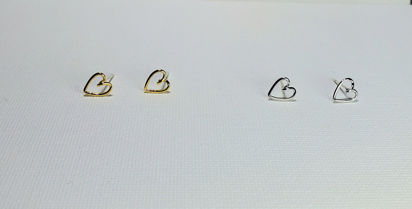 Heart Wire Earrings
