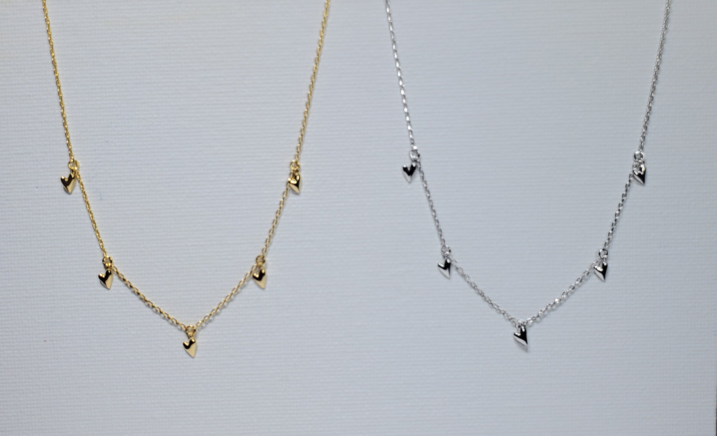 Multiple Heart Charms Necklace