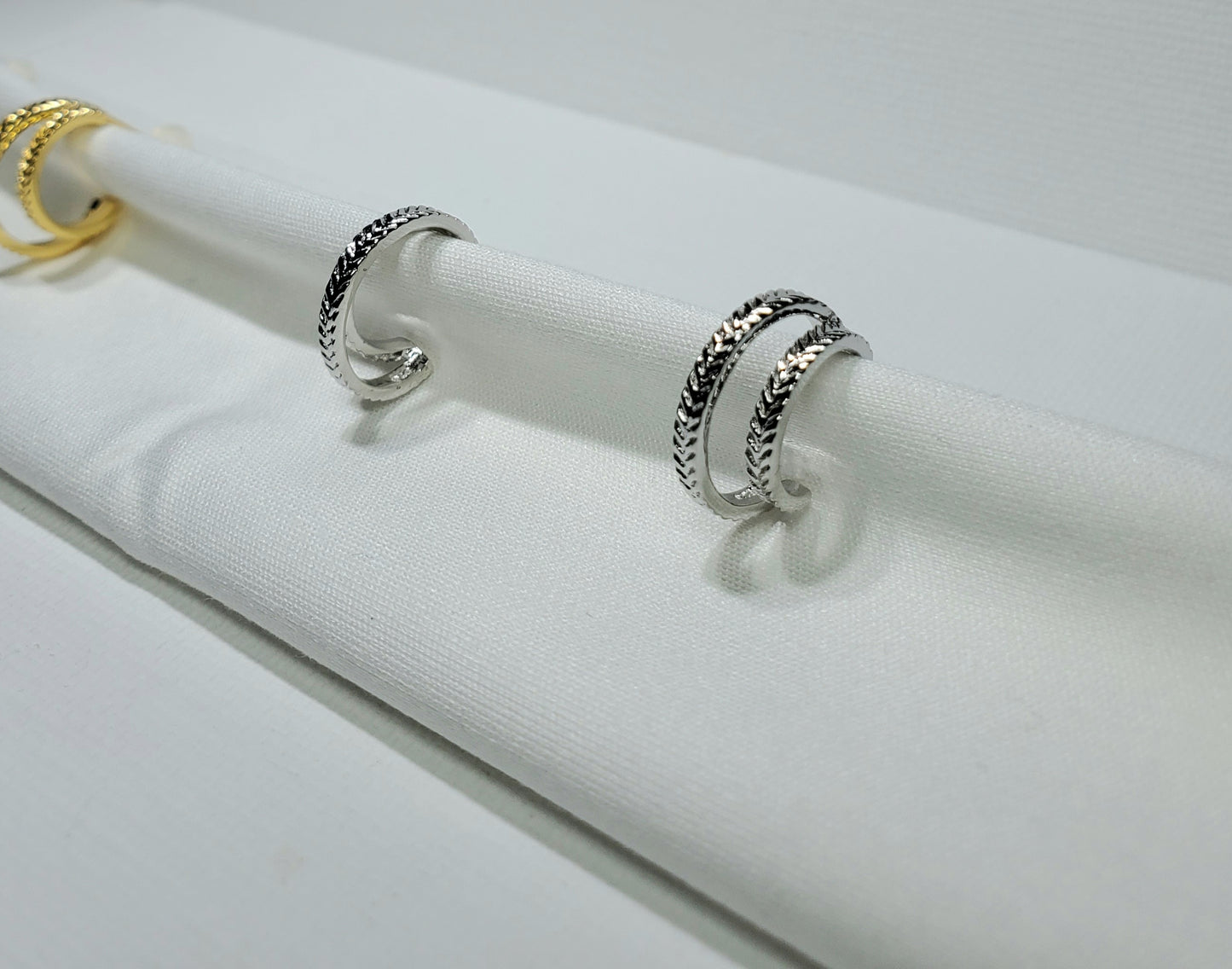 Braided Double Hoop Earrings