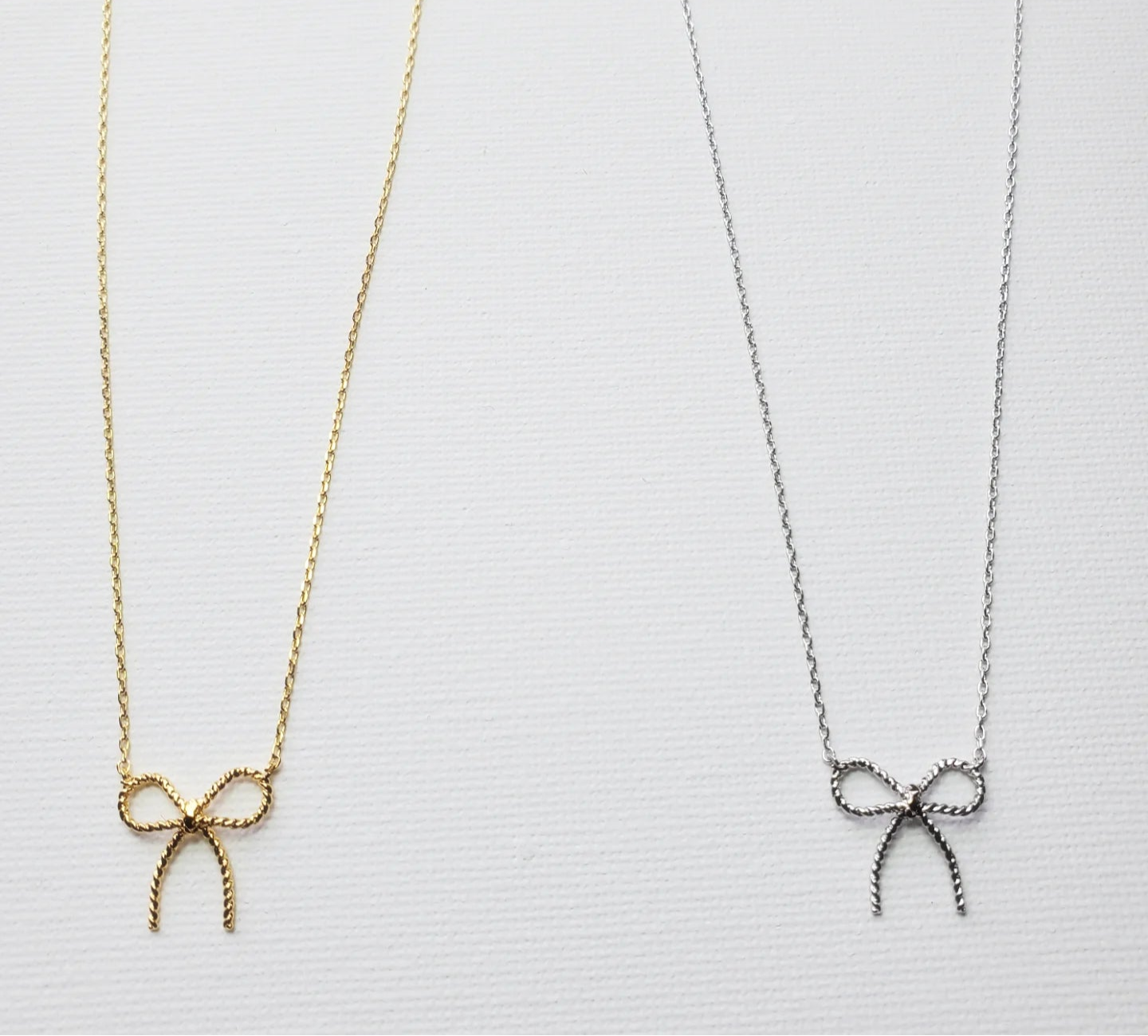 Twisted Bow Tie Necklace