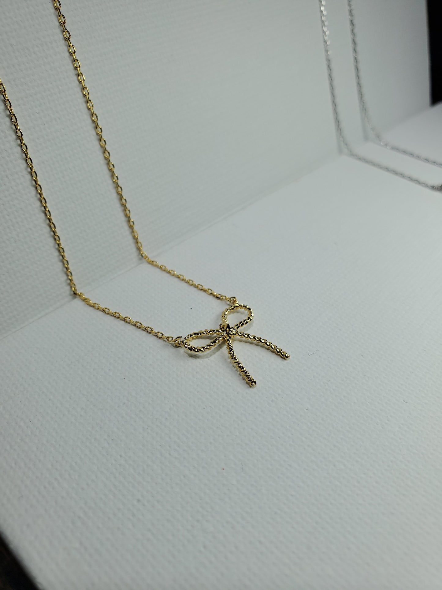 Twisted Bow Tie Necklace