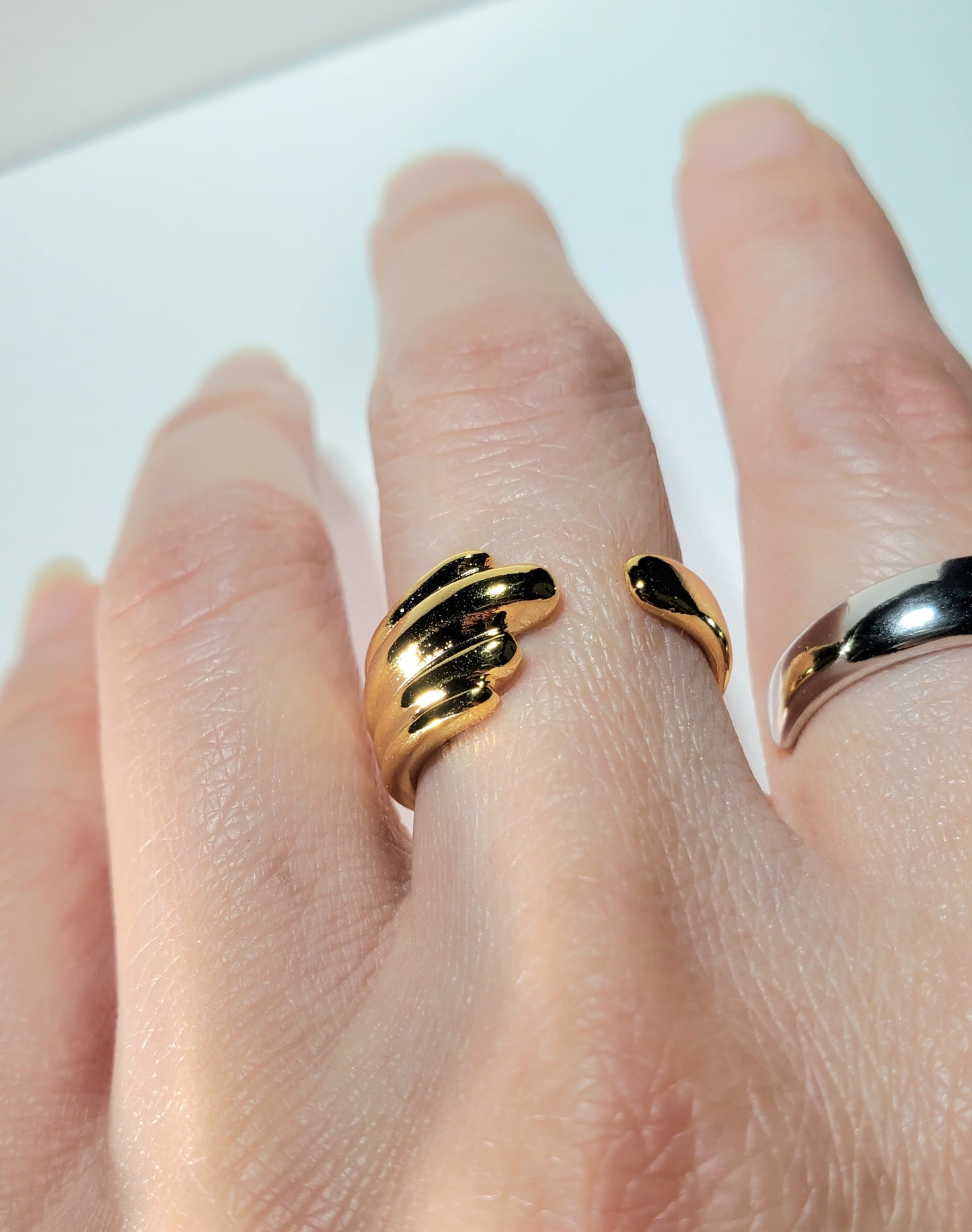 Bold Layered Open Ring
