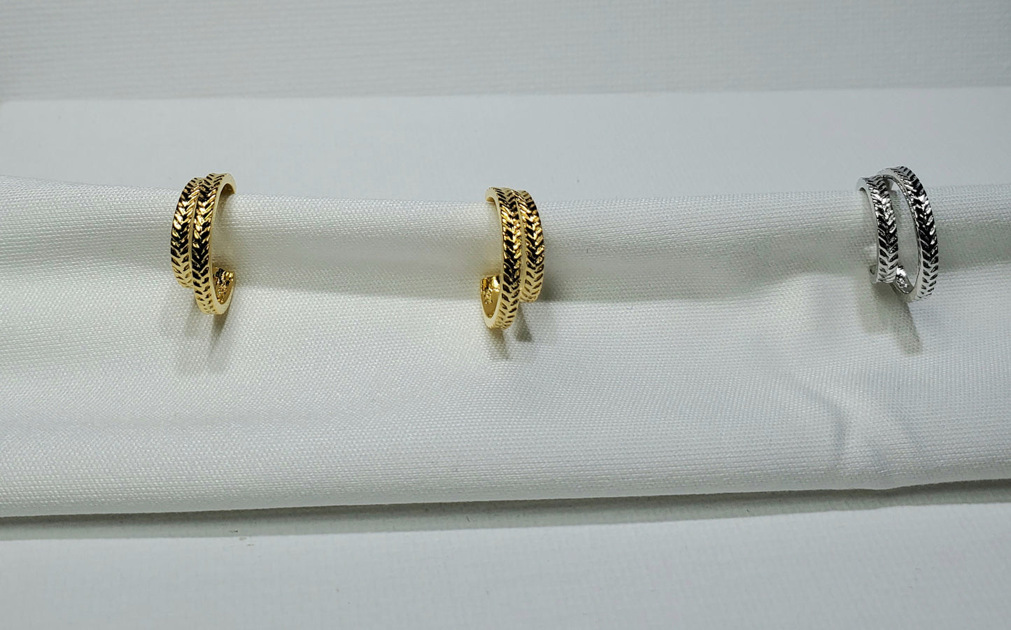 Braided Double Hoop Earrings