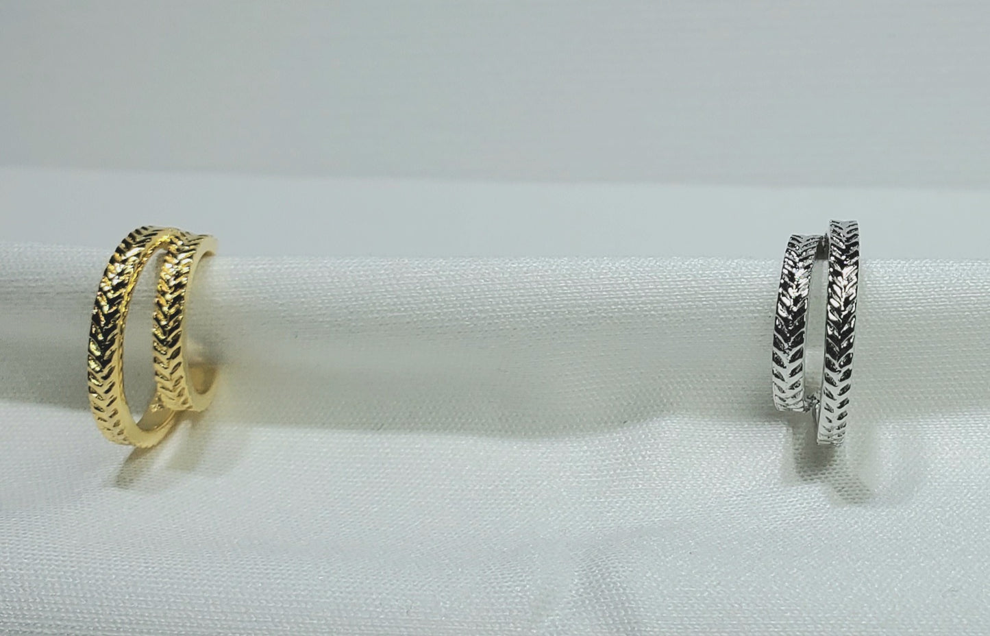 Braided Double Hoop Earrings