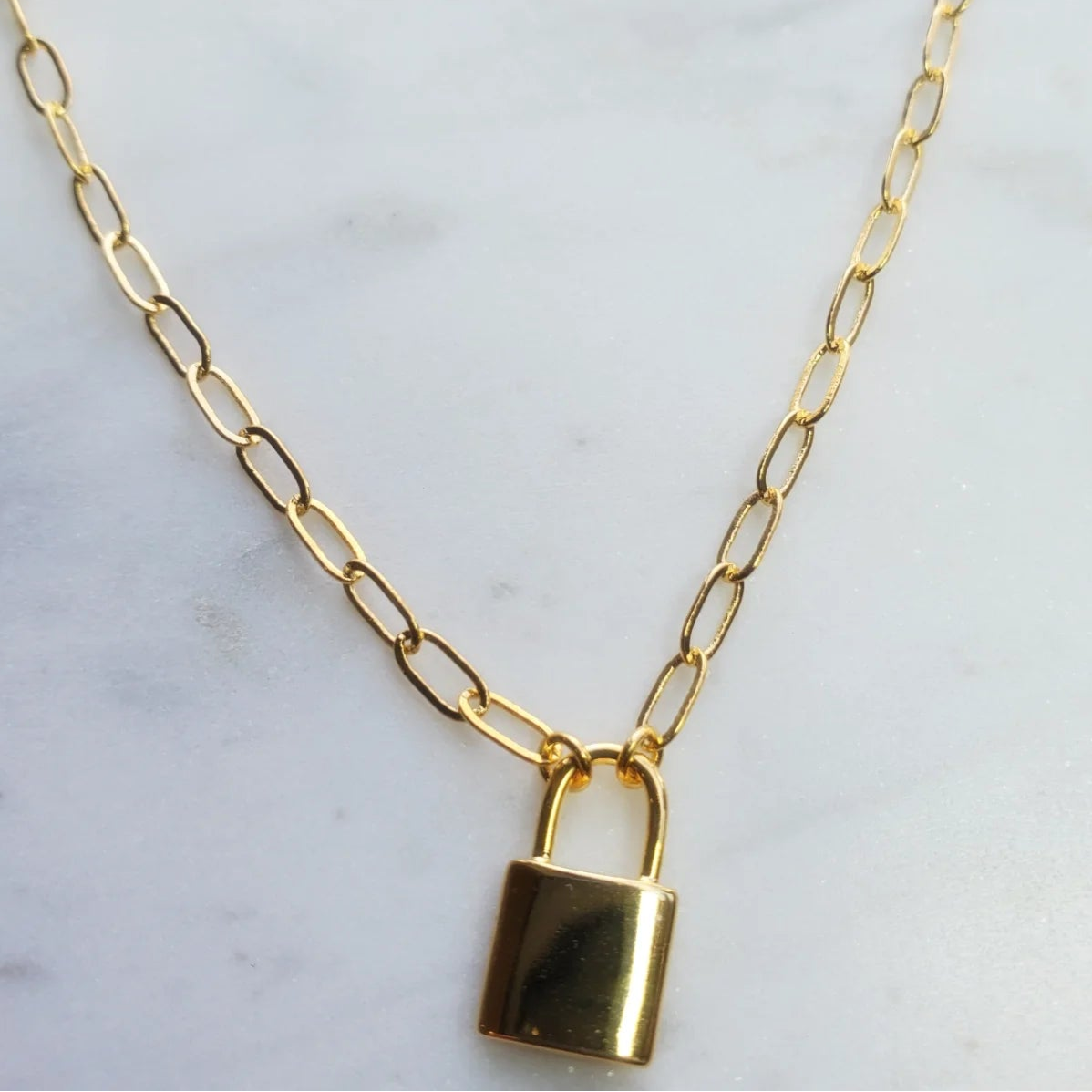 Padlock Chain Necklace