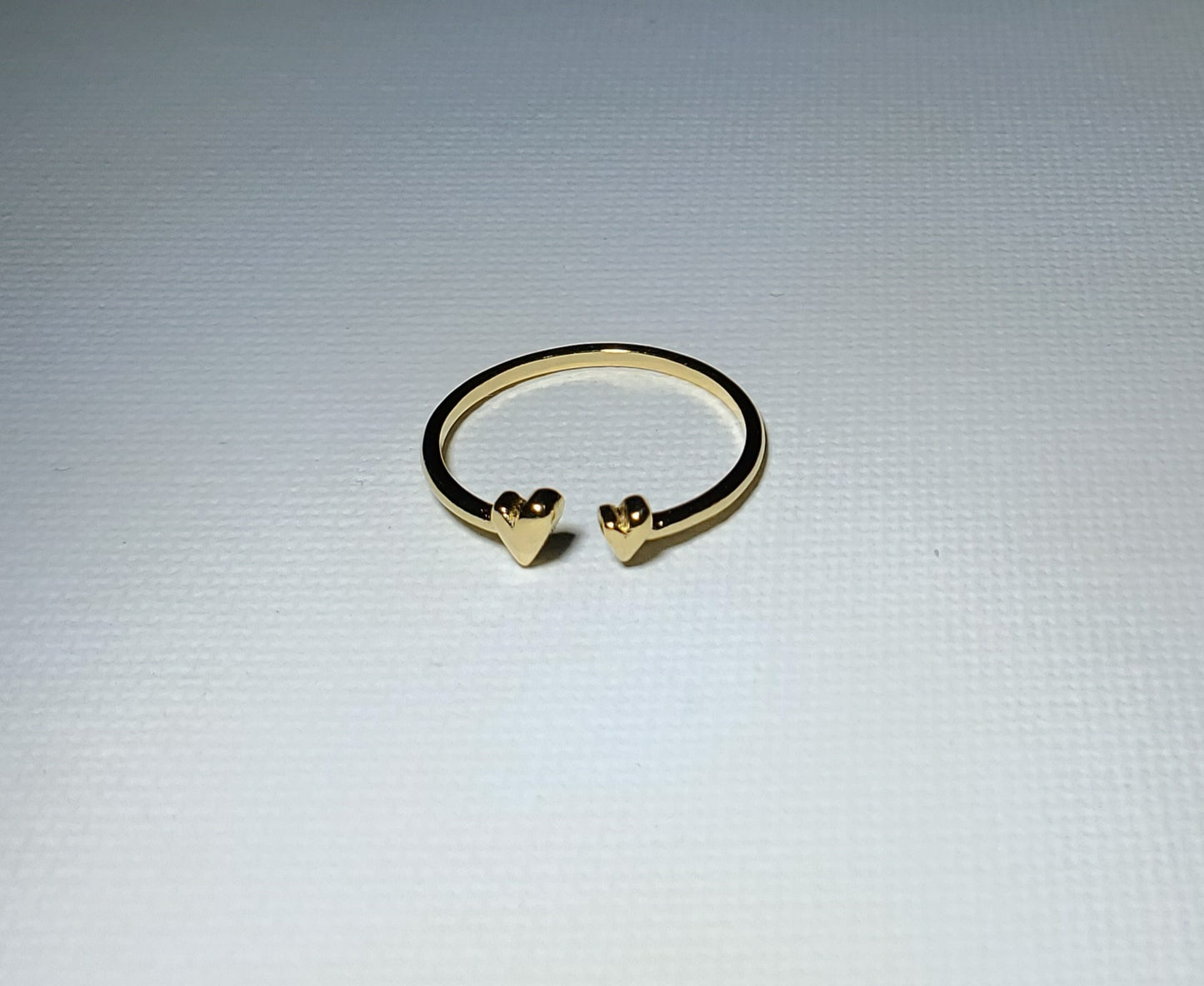 Teeny Double Heart Ring