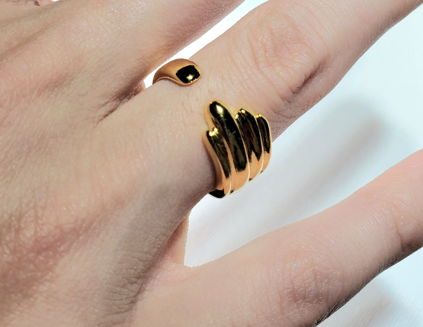 Bold Layered Open Ring