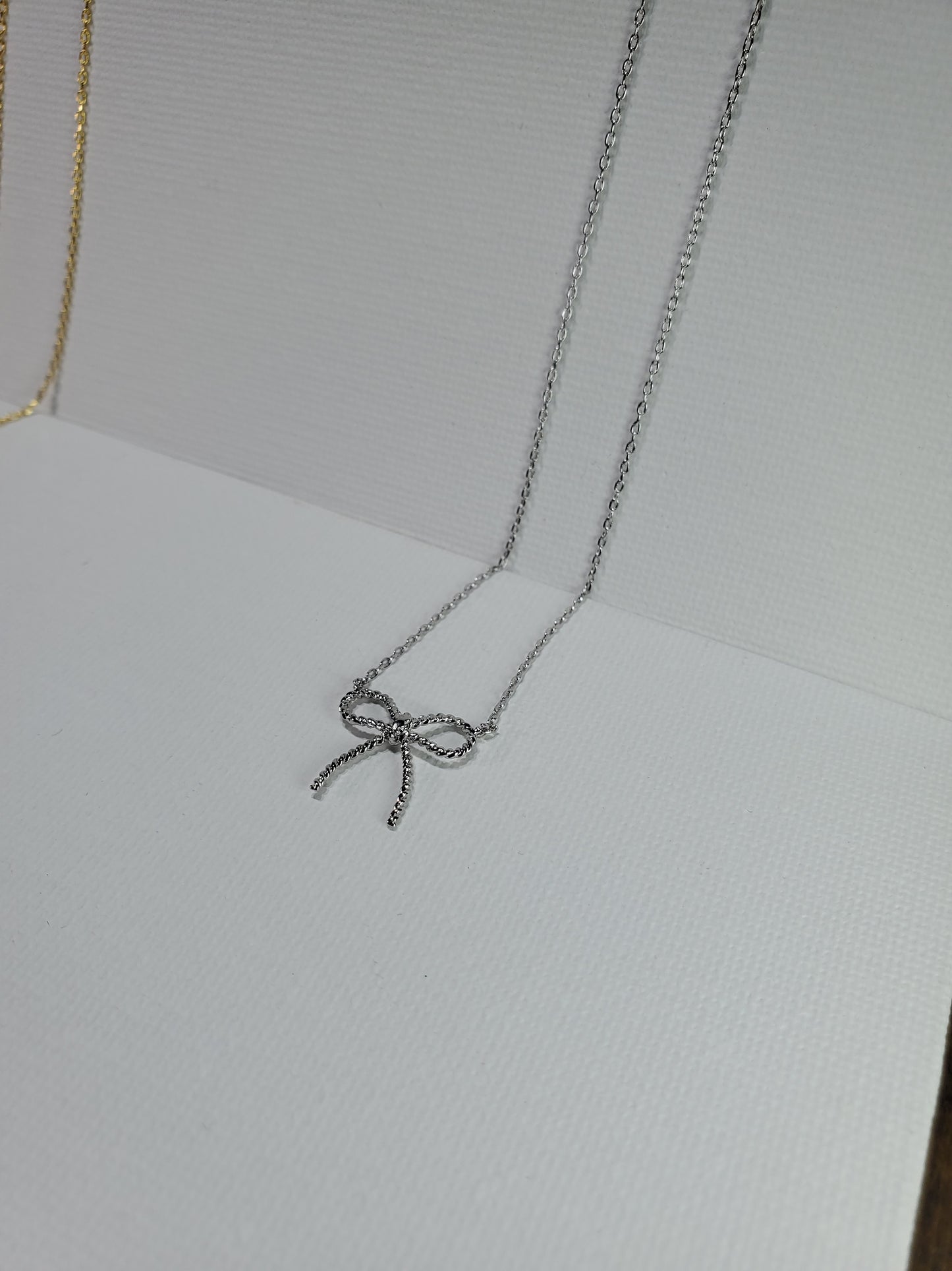 Twisted Bow Tie Necklace