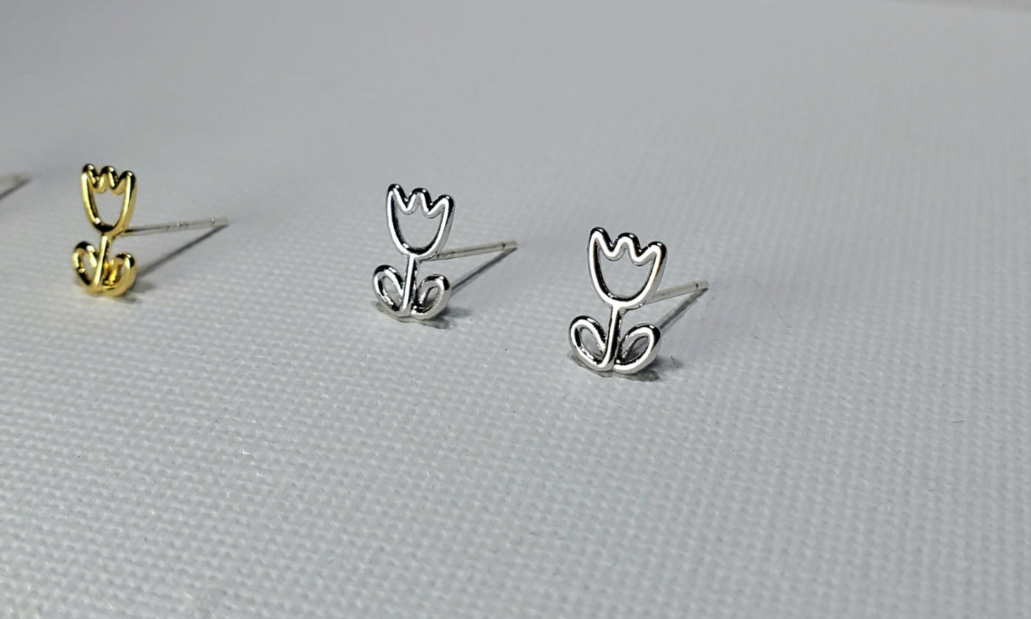 Tulip Wire Earrings