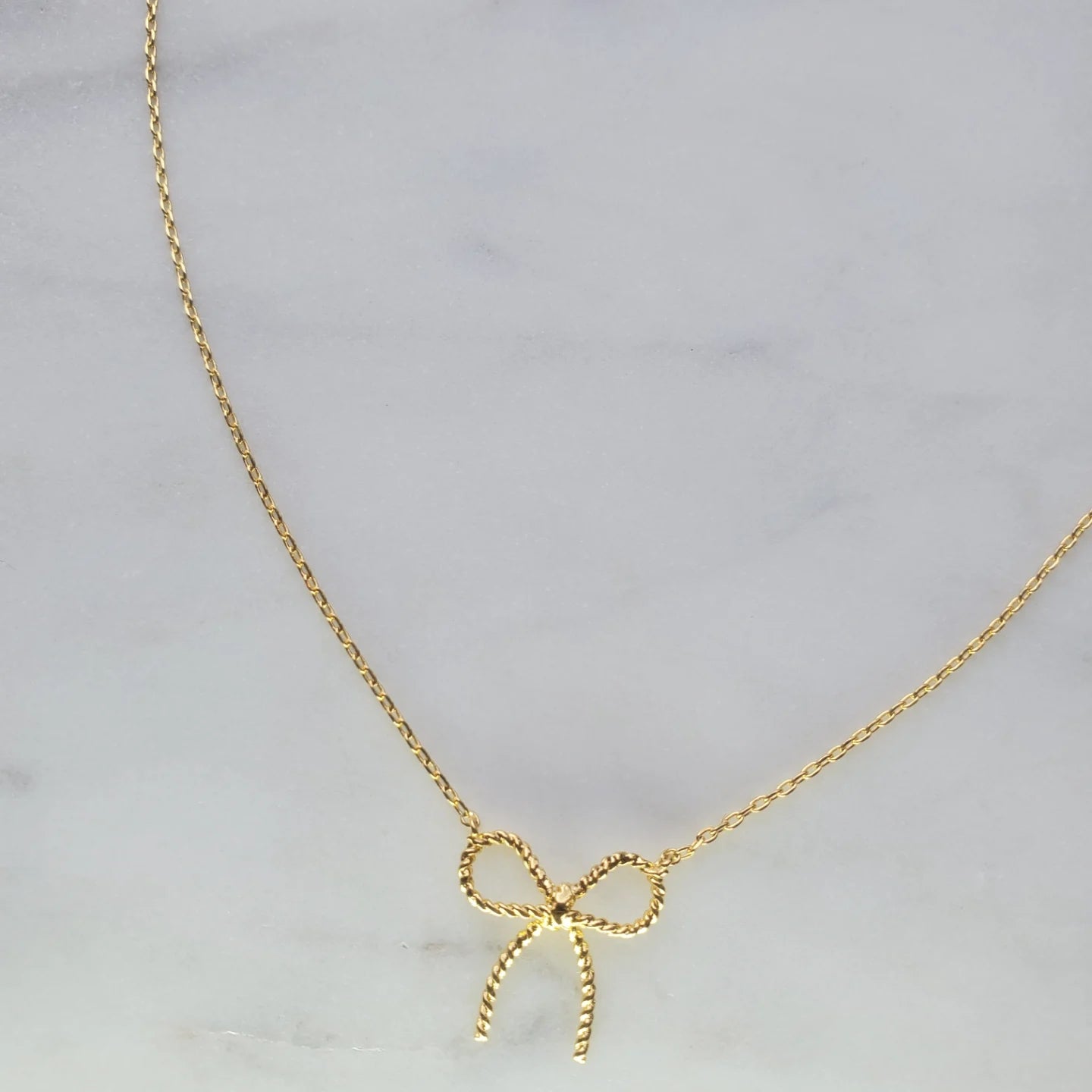 Twisted Bow Tie Necklace