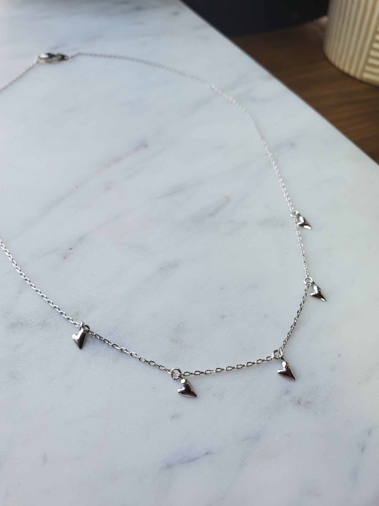 Multiple Heart Charms Necklace