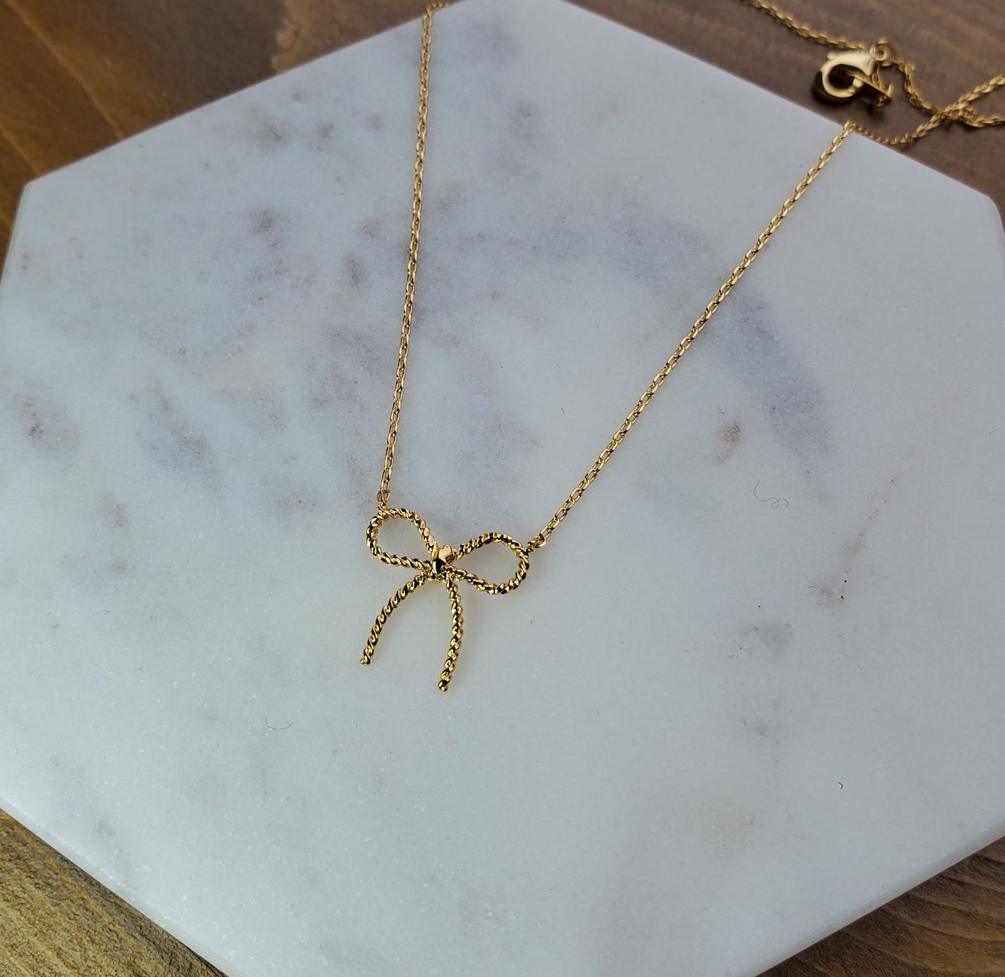 Twisted Bow Tie Necklace