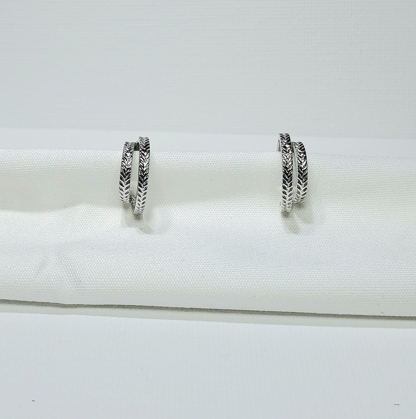 Braided Double Hoop Earrings