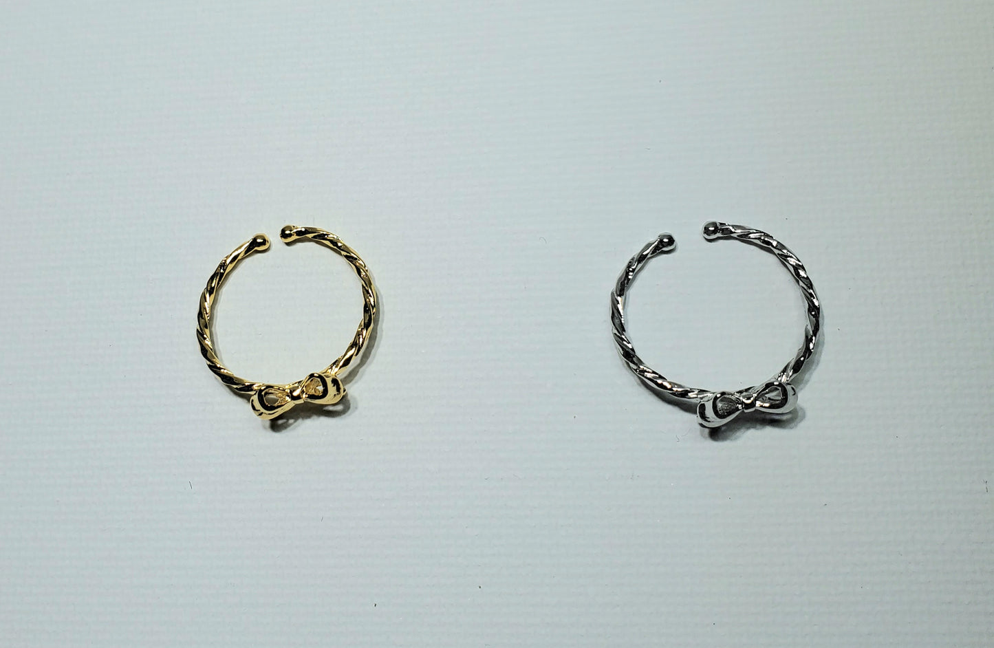 Bow Ribbon Twist Band Ring