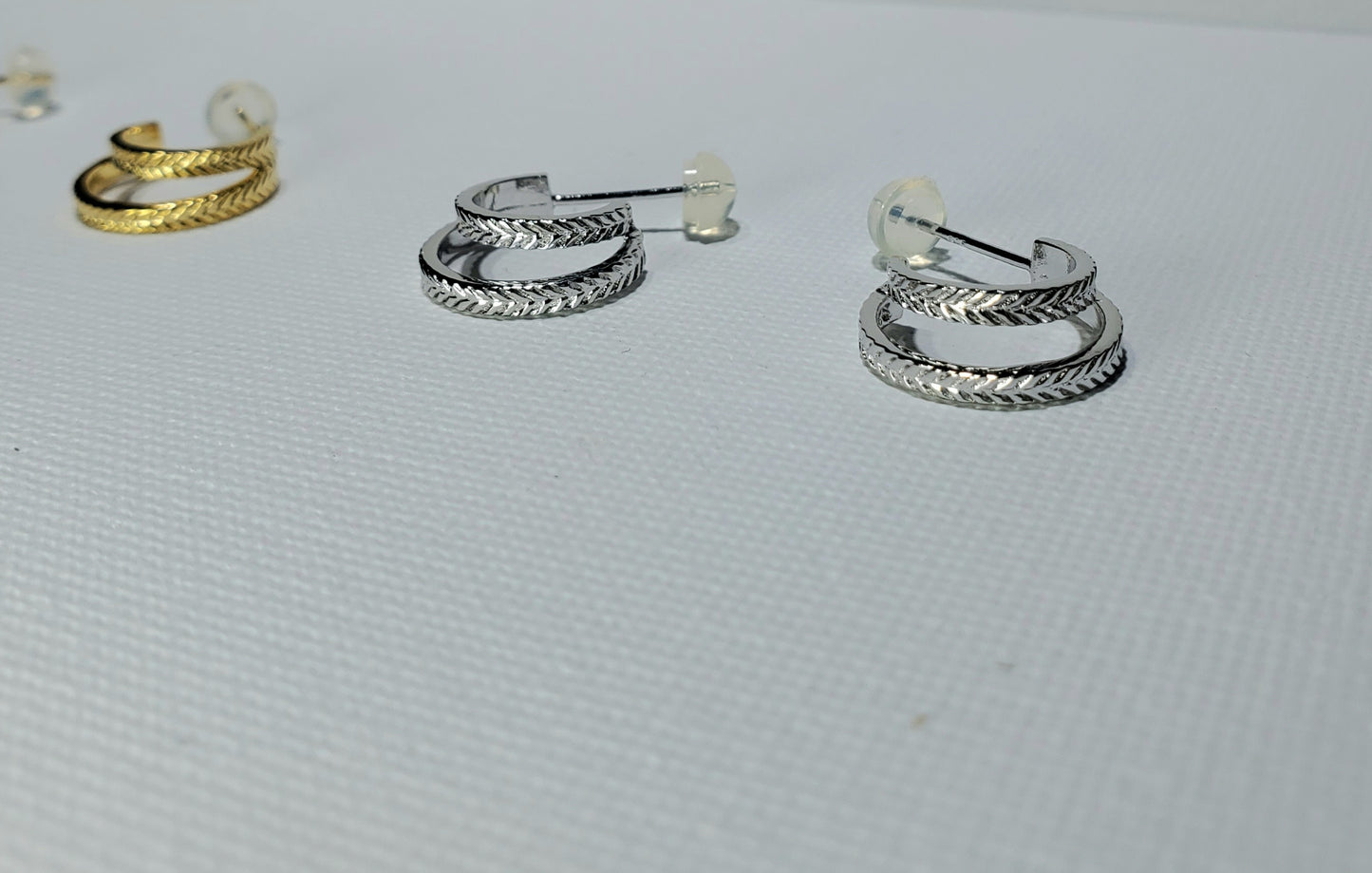 Braided Double Hoop Earrings