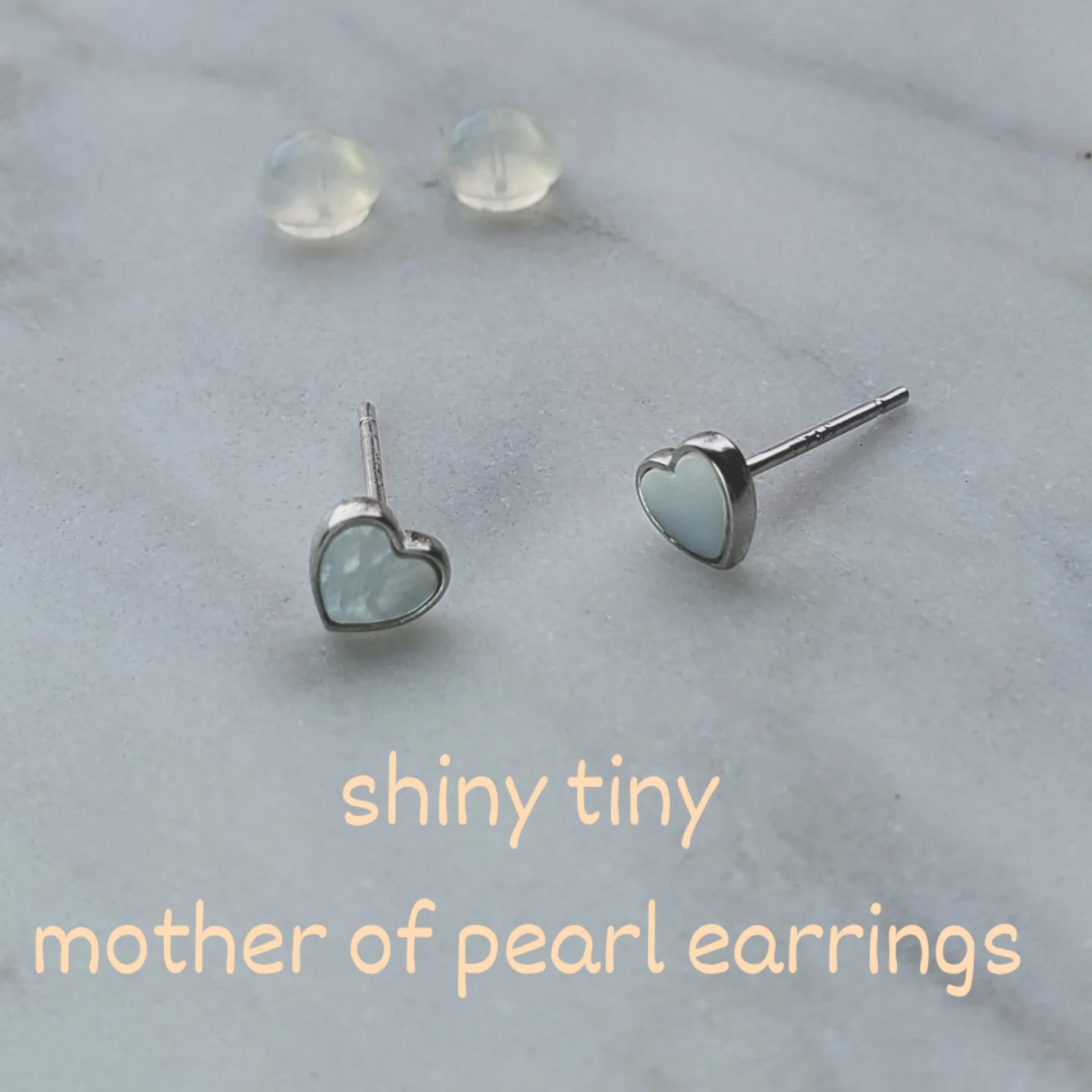Pearl Bloom Heart Studs Earrings