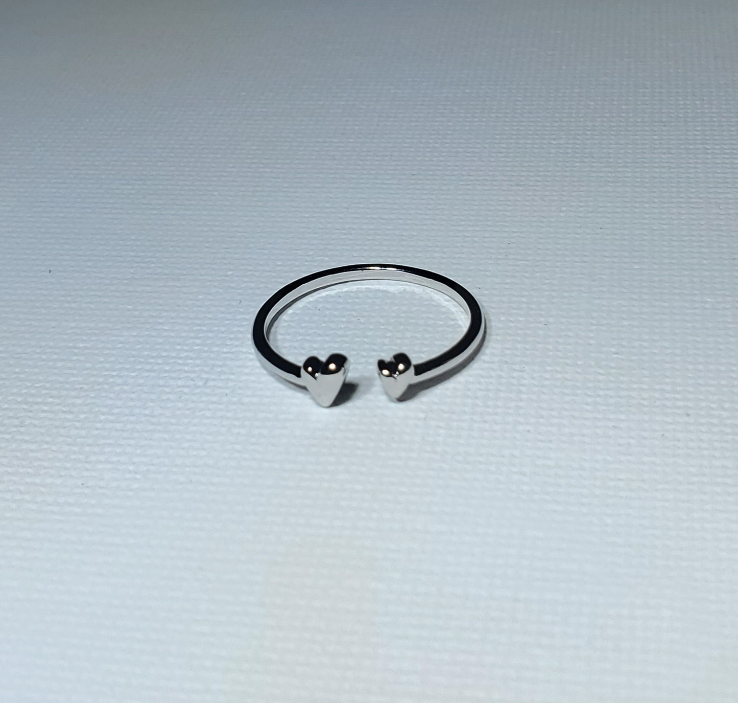 Teeny Double Heart Ring