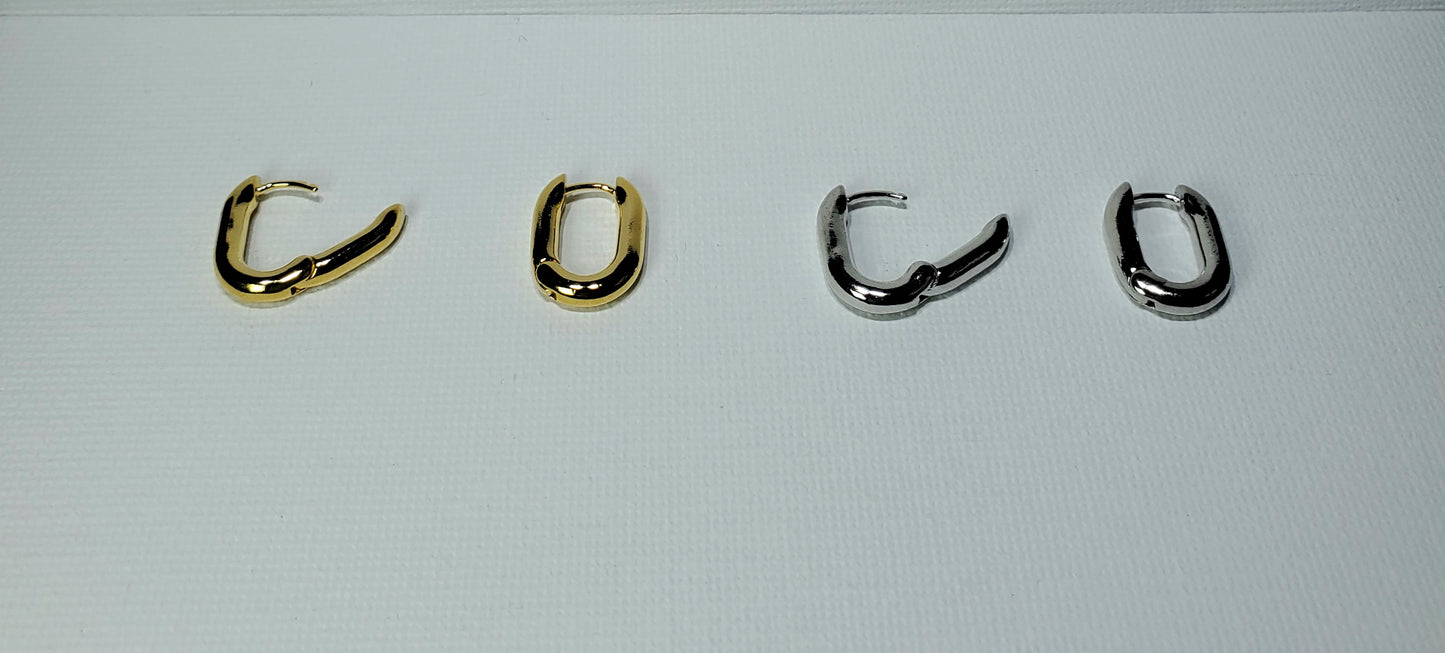 Bold Oblong Hoops