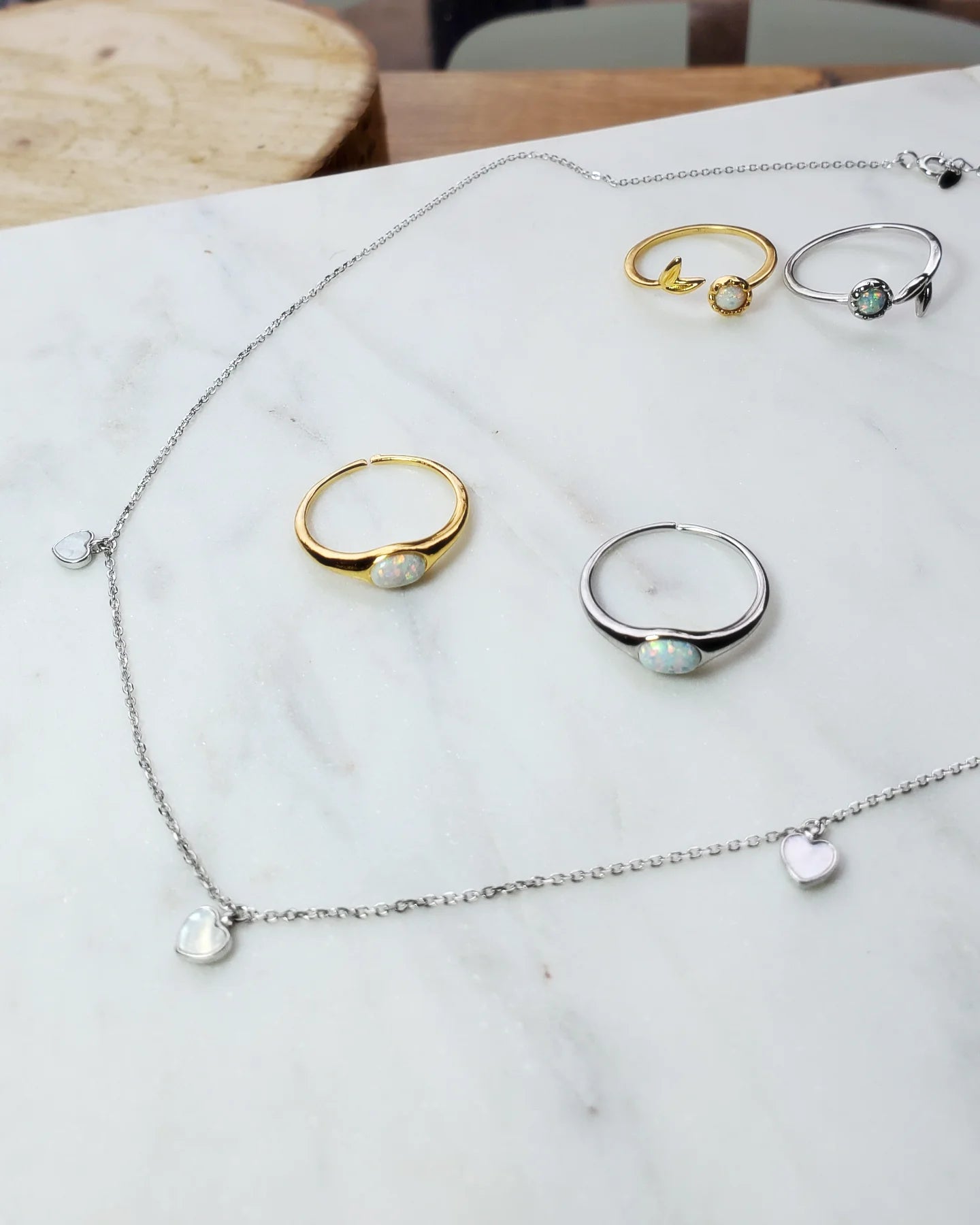 Triple Pearl Glow Necklace