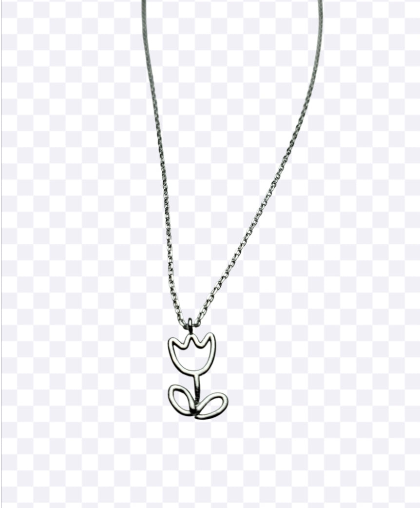 Wire Tulip Necklace