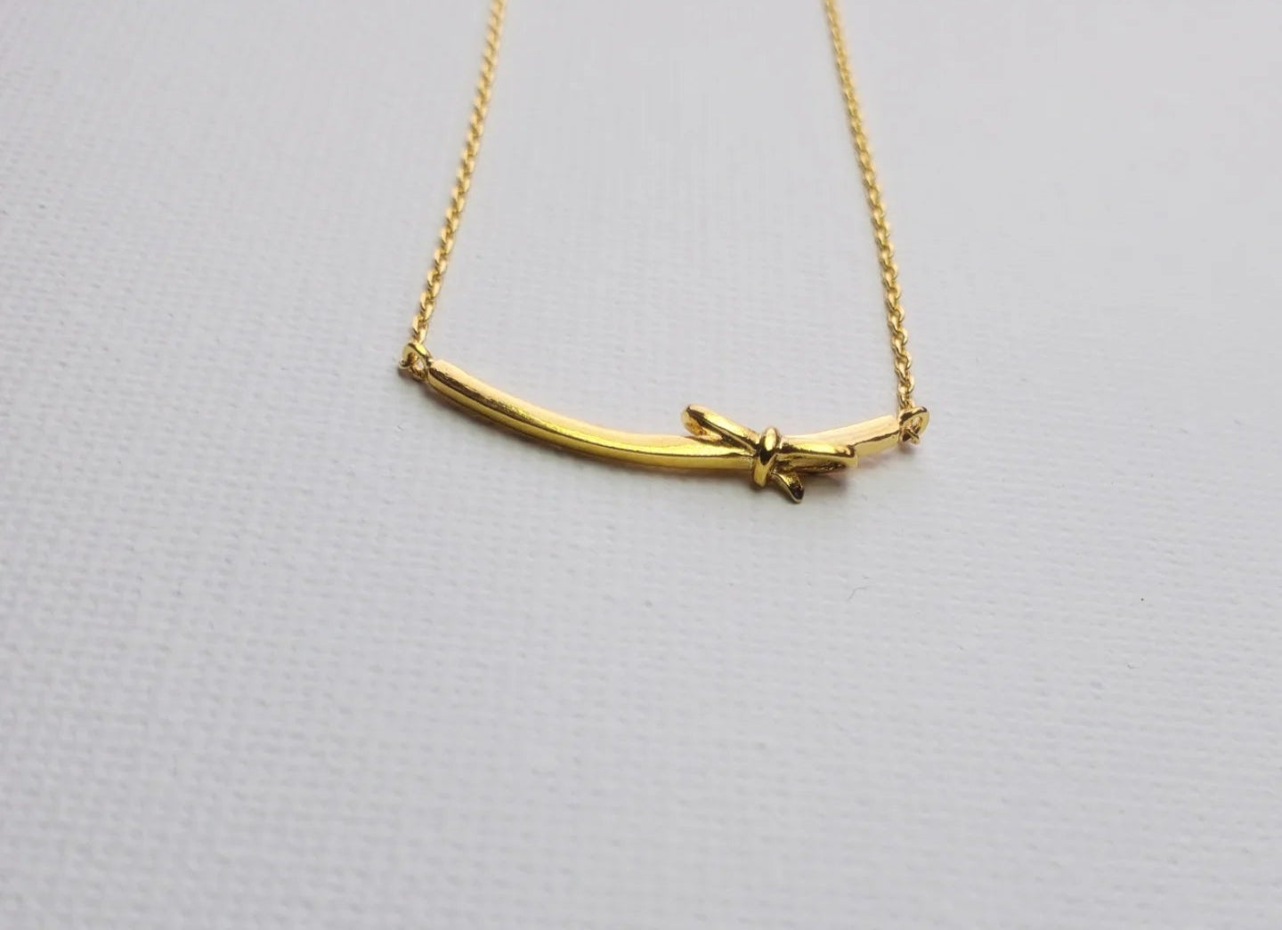 Knotted Bar Necklace